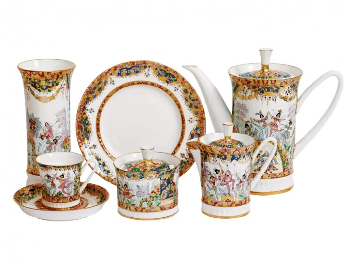 Сервиз кофейный Вертикаль Русский балет, 6 персон 22 предмета, арт. 81.14263.00.1, 