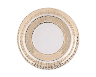 Чашка с блюдцем чайная форма Гербовая рисунок Зазеркалье. Полосы, арт. 81.27709.00.1, 