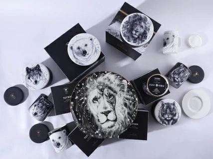 Шкатулка в подарочной упаковке, форма Идиллия, рисунок Тотем. Лев арт. 81.31592.00.1, 