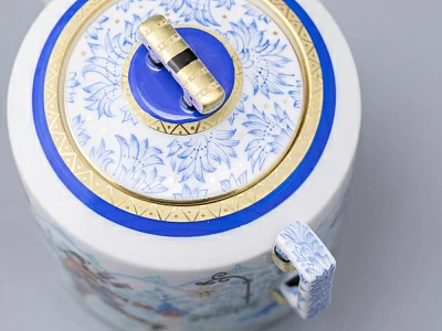 Сахарница, форма Гербовая, рисунок Зимние забавы арт. 80.07796.00.1