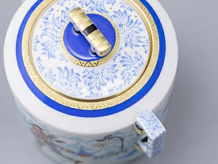 Сахарница, форма Гербовая, рисунок Зимние забавы арт. 80.07796.00.1