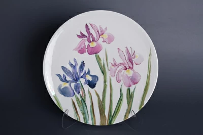 Блюдо декоративное 350 Круглая Ирисы  арт. 60.06529.00.1