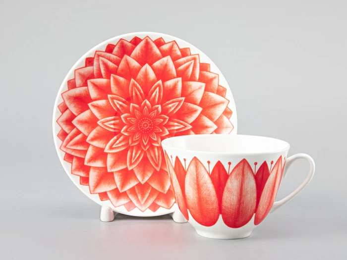 Чашка с блюдцем форма Весенняя-2 рисунок Aloha Volcano, арт. 81.30488.00.1, 