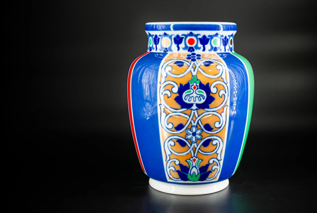 Ваза форма Китайская малый размер рисунок Русский стиль III арт. 60.10767.00.1, 