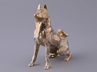 Скульптура форма Лайка, рисунок Золото, арт 82.97488.00.1
