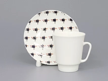 Чашка с блюдцем кофейная 165 мл.,  форма Майская,  рисунок Супрематический орнамент арт. 81.26709.00.1, 
