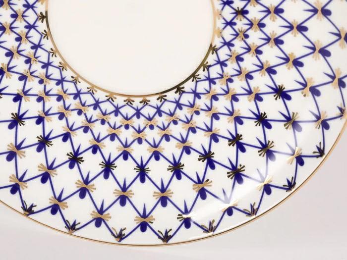 Сервиз кофейный форма Юлия рисунок Кобальтовая сетка, 6 персон 15 предметов, арт. 81.19482.00.1, 