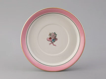 Чашка с блюдцем чайная 220 мл форма Гербовая рисунок Modes de Paris 1828 арт. 81.25414.00.1