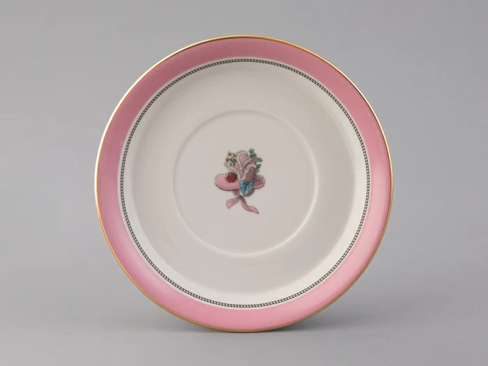 Чашка с блюдцем чайная 220 мл форма Гербовая рисунок Modes de Paris 1828 арт. 81.25414.00.1, 