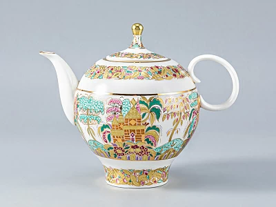 Сервиз чайный Яблочко Пейзажный фриз, 6 персон 20 предметов, арт. 81.21495.00.1