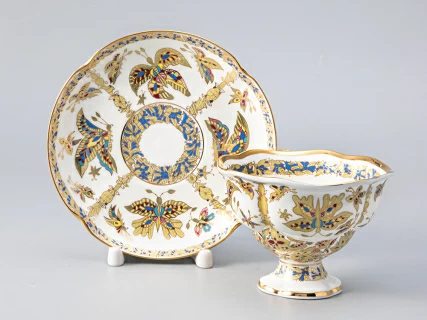 Сервиз кофейный форма Наташа рисунок Фантастические бабочки, 6 персон 20 предметов, арт. 81.20931.00.1, 