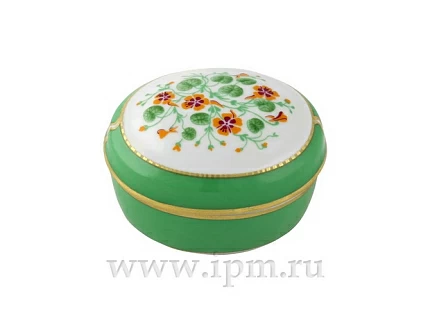 Туалетная коробочка форма Овальная рисунок Настурция арт. 80.60281.00.1 Туалетная коробочка форма Овальная рисунок Настурция арт. 80.60281.00.1