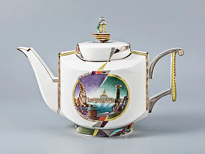 Сервиз чайный Ковчег Ладонь Невы, 2 персоны 8 предметов, арт. 81.20910.00.1