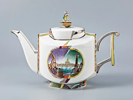 Сервиз чайный Ковчег Ладонь Невы, 2 персоны 8 предметов, арт. 81.20910.00.1 Сервиз чайный Ковчег Ладонь Невы, 2 персоны 8 предметов, арт. 81.20910.00.1