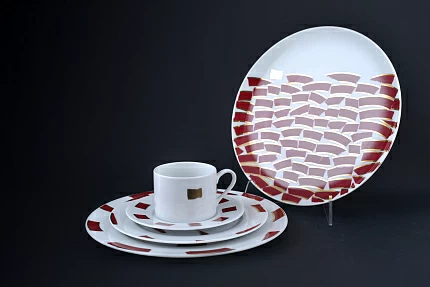 Тарелка 275 мм, Пурпур, на форме Эллипс, арт 60.15808.00.1