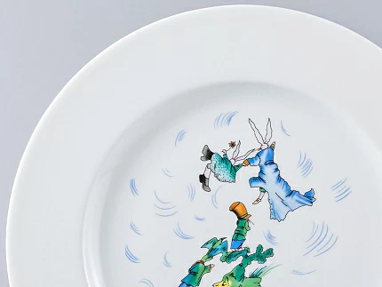 Декоративная тарелка Mazarin Полеты заячего племени… 265 мм арт. 81.21746.00.1