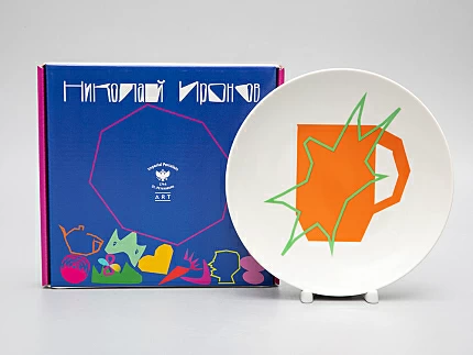 Декоративная тарелка в подарочной упаковке 195 мм, форма Эллипс рисунок Crab mag 3, арт. 81.29505.00.1