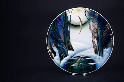 Декоративная тарелка Зимняя Сказка на форме Круглая, арт 60.07540.00.1 Декоративная тарелка Зимняя Сказка на форме Круглая, арт 60.07540.00.1