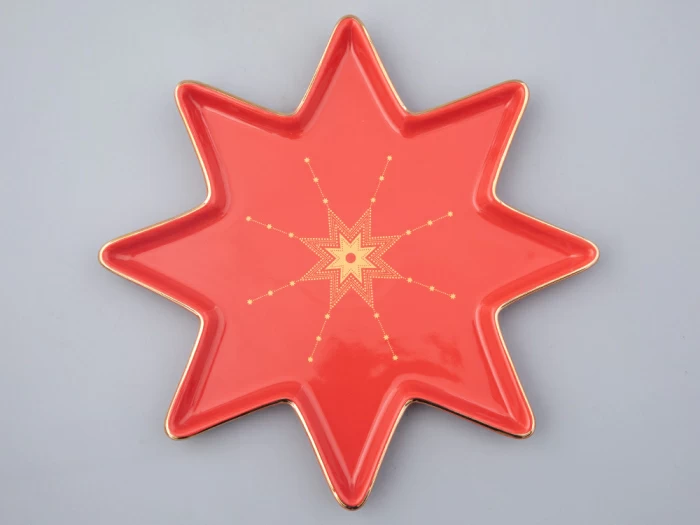 Подарочный набор тарелок, форма Звезда рисунок Скарлетт, арт. 81.27758.00.1, 