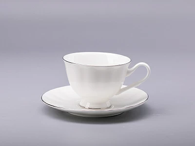 Сервиз чайный форма Нега рисунок Платиновая лента, 6 персон 14 предметов, арт. 81.30715.00.1