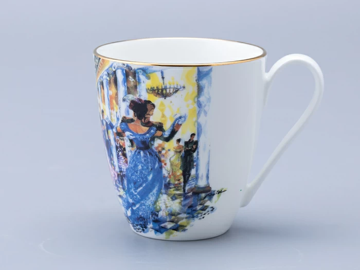 Бокал форма Вариации 450 мл рисунок Бал Пушкинских героев, арт 80.69999.00.1, 