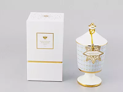 Подарочный Набор Свеча ароматическая рисунок Азур 2 аромат Чудесный день, арт. 81.30076.00.1