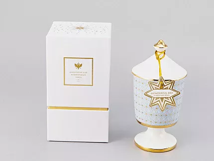 Подарочный Набор Свеча ароматическая рисунок Азур 2 аромат Чудесный день, арт. 81.30076.00.1