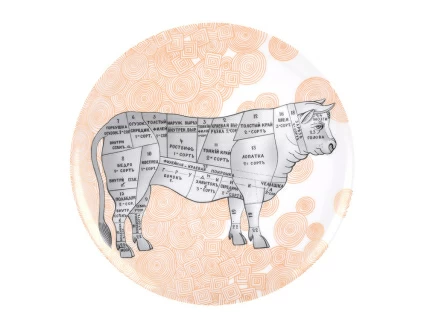 Тарелка декоративная 275 форма Эллипс рисунок Мечта гастронома, арт. 80.35194.00.1, 
