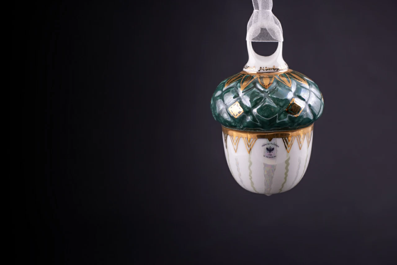 Елочная игрушка Желудь, арт 60.21181.00.1, 