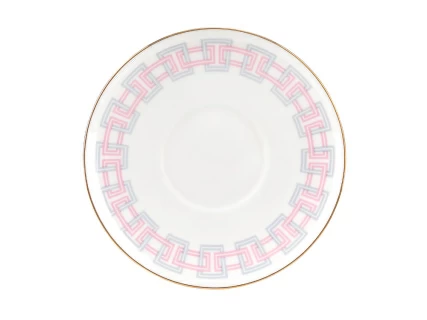 Чашка с блюдцем кофейная 155 мл.,  форма Волна, рисунок Геометрия 5 арт. 81.27011.00.1, 