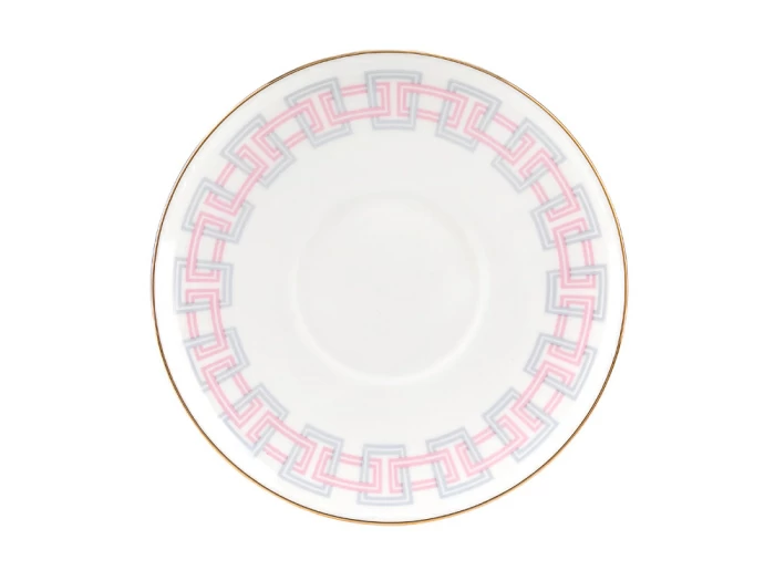 Чашка с блюдцем кофейная 155 мл.,  форма Волна, рисунок Геометрия 5 арт. 81.27011.00.1, 