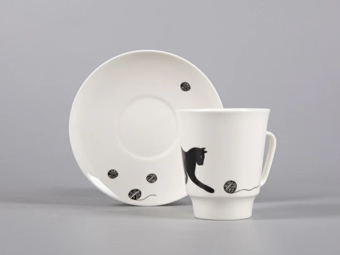 Чашка с блюдцем кофейная 165 мл форма Майская рисунок Веселый клубочек арт. 81.30659.00.1, 