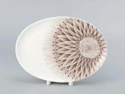 Блюдо овальное 235х170 мм форма Восточная рисунок Aloha Bungalow, арт. 80.40056.00.1, 