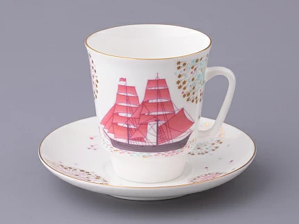 Чашка с блюдцем форма Майская рисунок Волшебная ночь арт. 81.27381.00.5 Чашка с блюдцем форма Майская рисунок Волшебная ночь арт. 81.27381.00.5