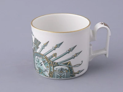 Чашка с блюдцем в подарочной упаковке, форма Охотничий, рисунок Триумф Штандарт Победы, арт. 81.32468.00.1 Чашка с блюдцем в подарочной упаковке, форма Охотничий, рисунок Триумф Штандарт Победы, арт. 81.32468.00.1