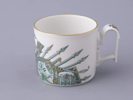 Чашка с блюдцем в подарочной упаковке, форма Охотничий, рисунок Триумф Штандарт Победы, арт. 81.32468.00.1, 