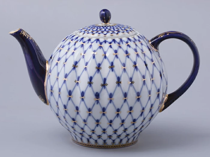 Чайник доливной Тюльпан Кобальтовая сетка 2000 мл арт. 80.00232.00.1, 