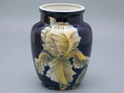 Ваза форма Китайская малого размера рисунок Ирисы, арт. 80.96067.00.1,  Ваза форма Китайская малого размера рисунок Ирисы, арт. 80.96067.00.1,