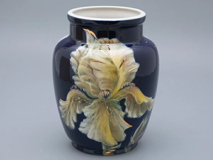 Ваза форма Китайская малого размера рисунок Ирисы, арт. 80.96067.00.1,  Ваза форма Китайская малого размера рисунок Ирисы, арт. 80.96067.00.1,