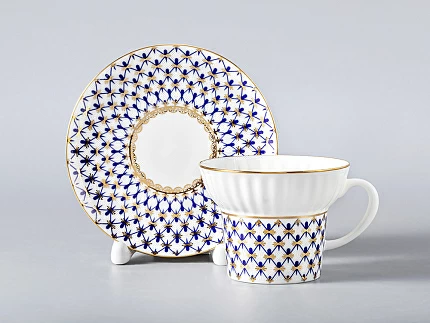 Сервиз чайный Волна Кобальтовая сетка, 6 персон 20 предметов, арт. 81.20893.00.1 Сервиз чайный Волна Кобальтовая сетка, 6 персон 20 предметов, арт. 81.20893.00.1