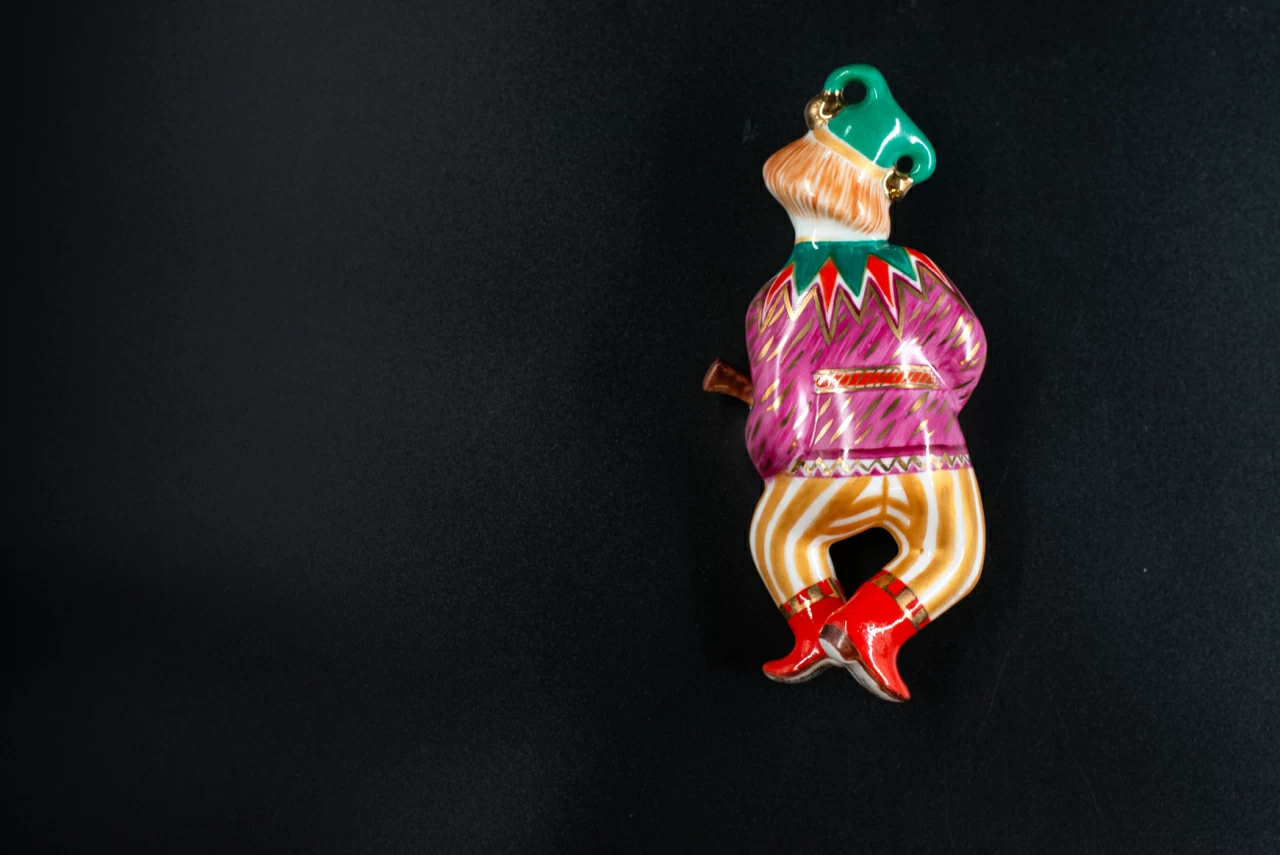 Игрушка (подвеска) Скоморох с балалайкой, арт 60.14829.00.5, 