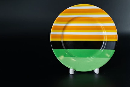 Тарелка 150 мм, Полоски 5, на форме Гладкая, арт 60.06380.00.1