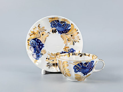 Сервиз чайный форма Тюльпан рисунок Золотой сад, 6 персон 20 предметов, арт. 81.11142.02.1