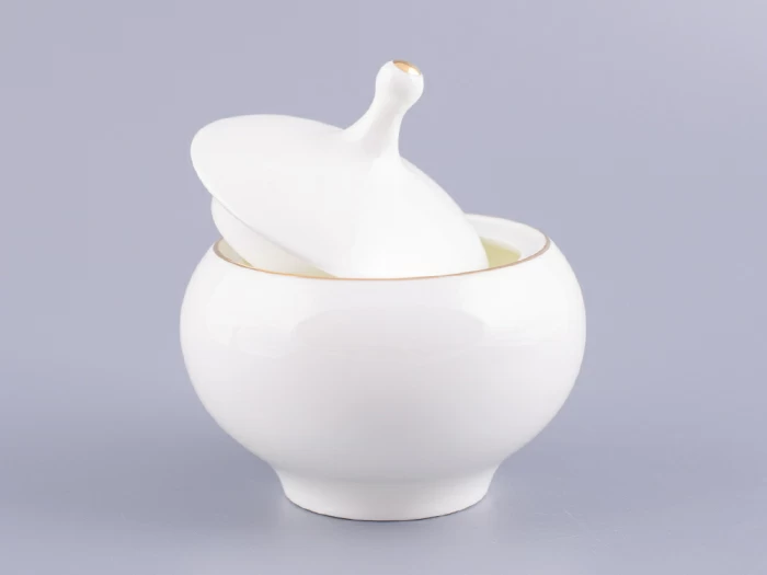 Сахарница форма Яблочко Золотой кант арт. 80.04411.00.1, 