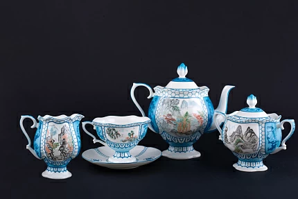 Сервиз чайный Горы и воды на форме Наташа арт 81.19889.00.1