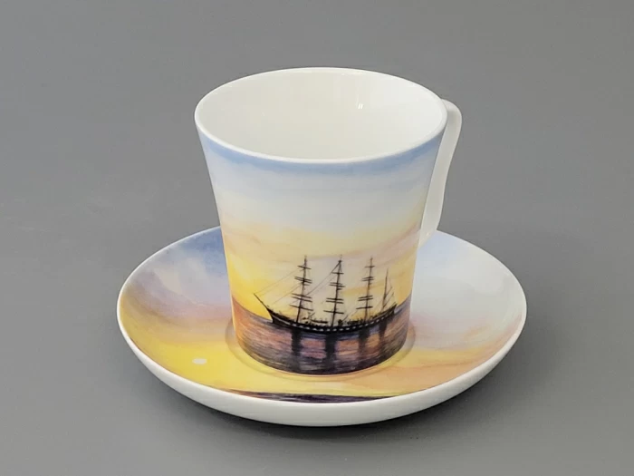 Бокал с блюдцем форма Ленинградский рисунок Барк арт. 81.27471.00.1, 