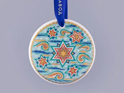 Подарочный набор Ёлочная игрушка, форма Сфера, рисунок Три стихии Змея, арт. 81.32609.00.1 Подарочный набор Ёлочная игрушка, форма Сфера, рисунок Три стихии Змея, арт. 81.32609.00.1