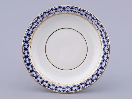 Чашка с блюдцем для бульона Молодежная Кобальтовая сетка арт. 81.13919.00.1 Чашка с блюдцем для бульона Молодежная Кобальтовая сетка арт. 81.13919.00.1