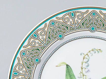 Тарелка декоративная форма Европейская 2 рисунок Ландыш майский 270 мм арт. 80.99047.00.1