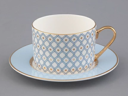 Чашка с блюдцем 250 мл форма Идиллия рисунок Азур 1 арт. 81.26828.00.1 Чашка с блюдцем 250 мл форма Идиллия рисунок Азур 1 арт. 81.26828.00.1